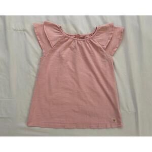 Carter’s girls size 8 pink flutter sleeve top